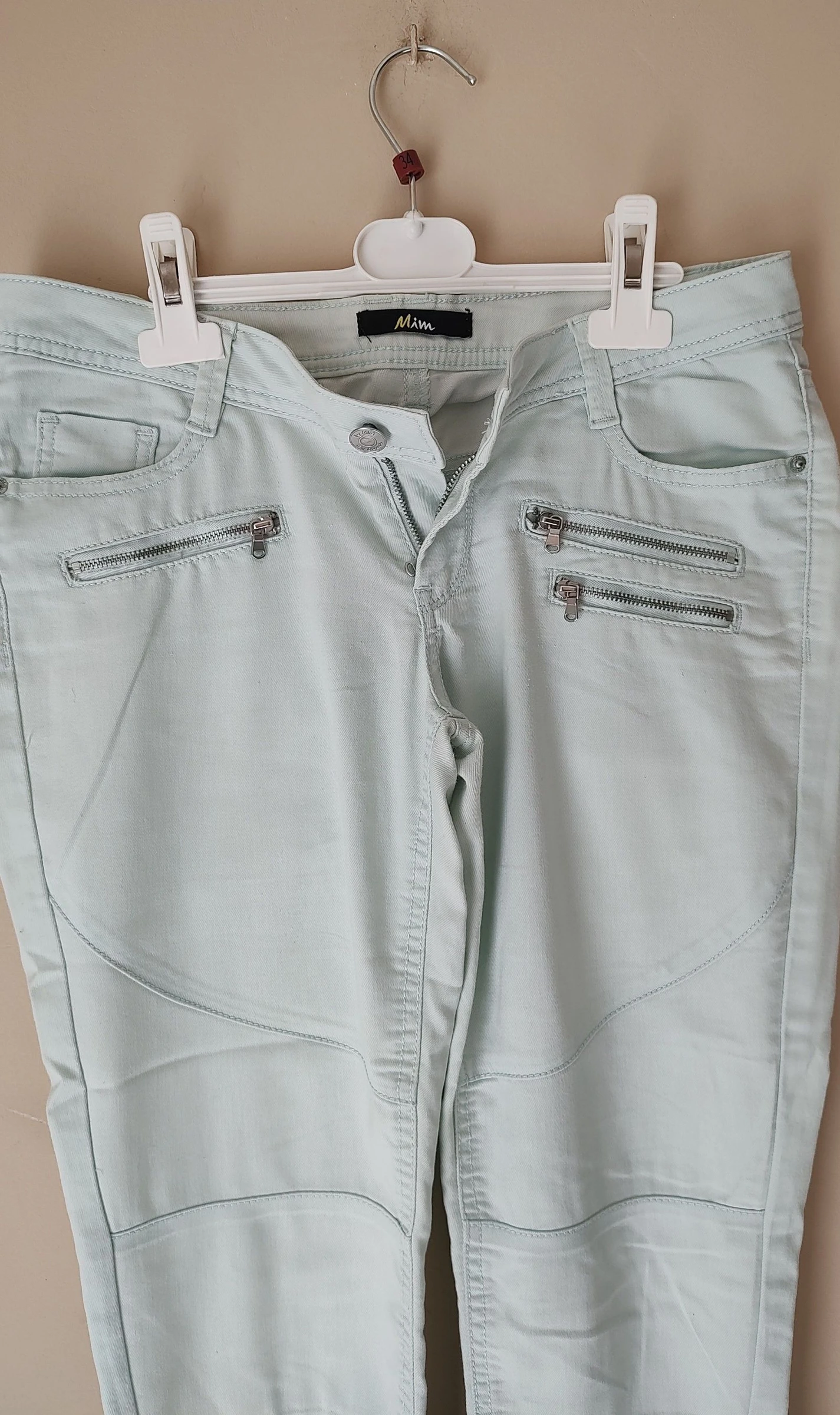 Slim fit broek olijfgroen - Mim - Maat 38/M – photo 3